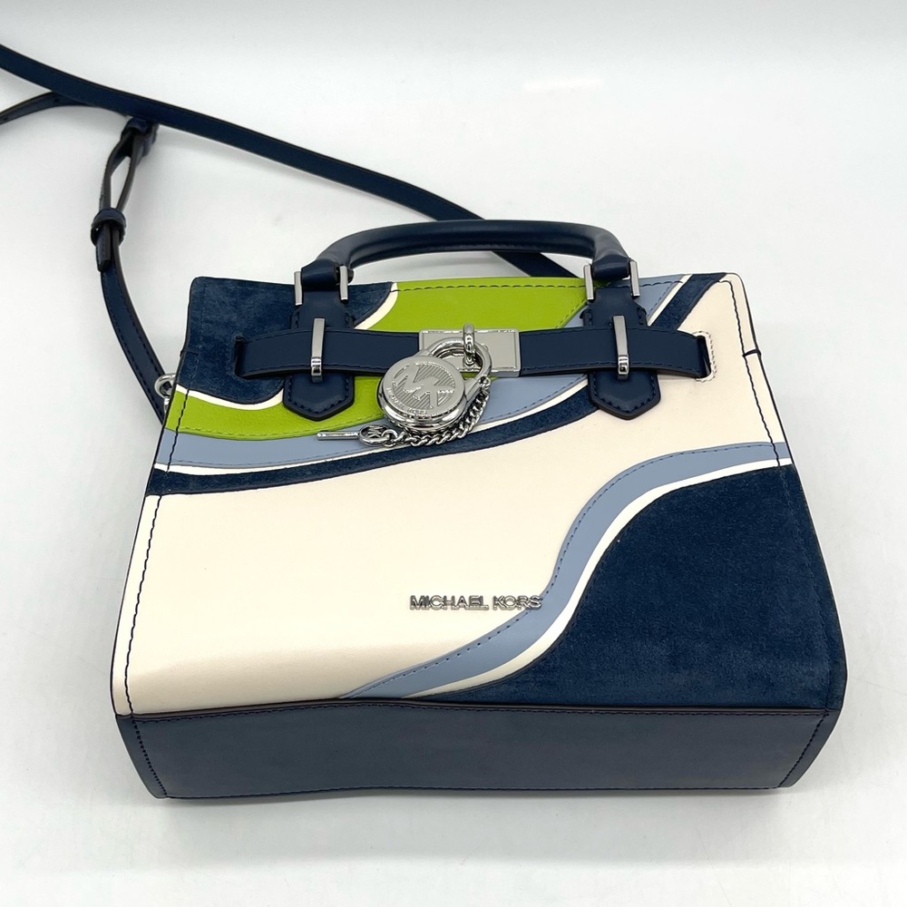 Michael Kors Hamilton Small Patchwork Satchel Crossbody - Picture 4 of 7